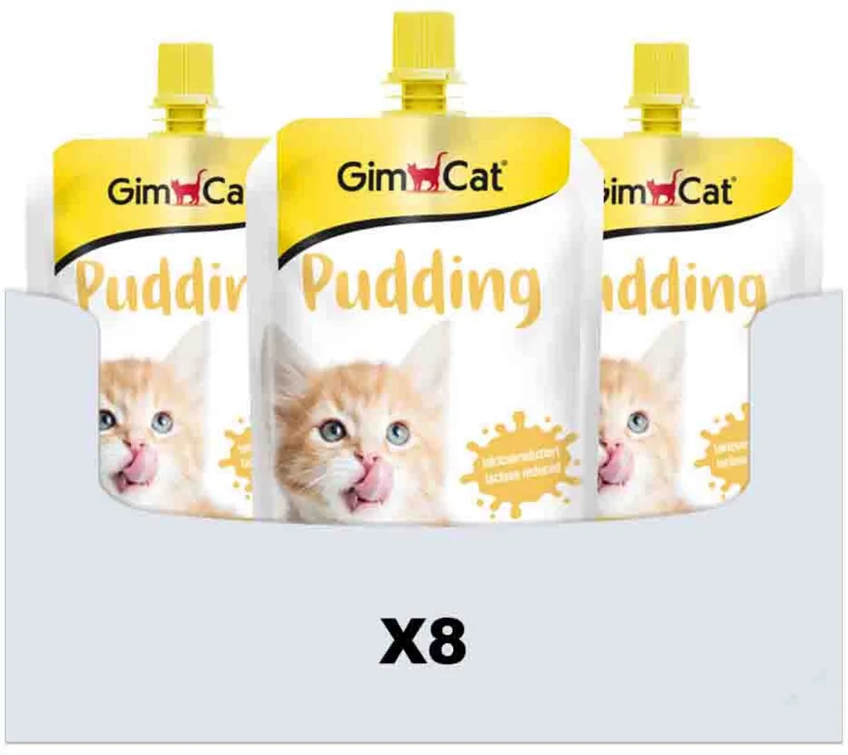 Pudding Classic - 8 x 150 gr - Voordeelverpakking von GimCat – Produktfoto