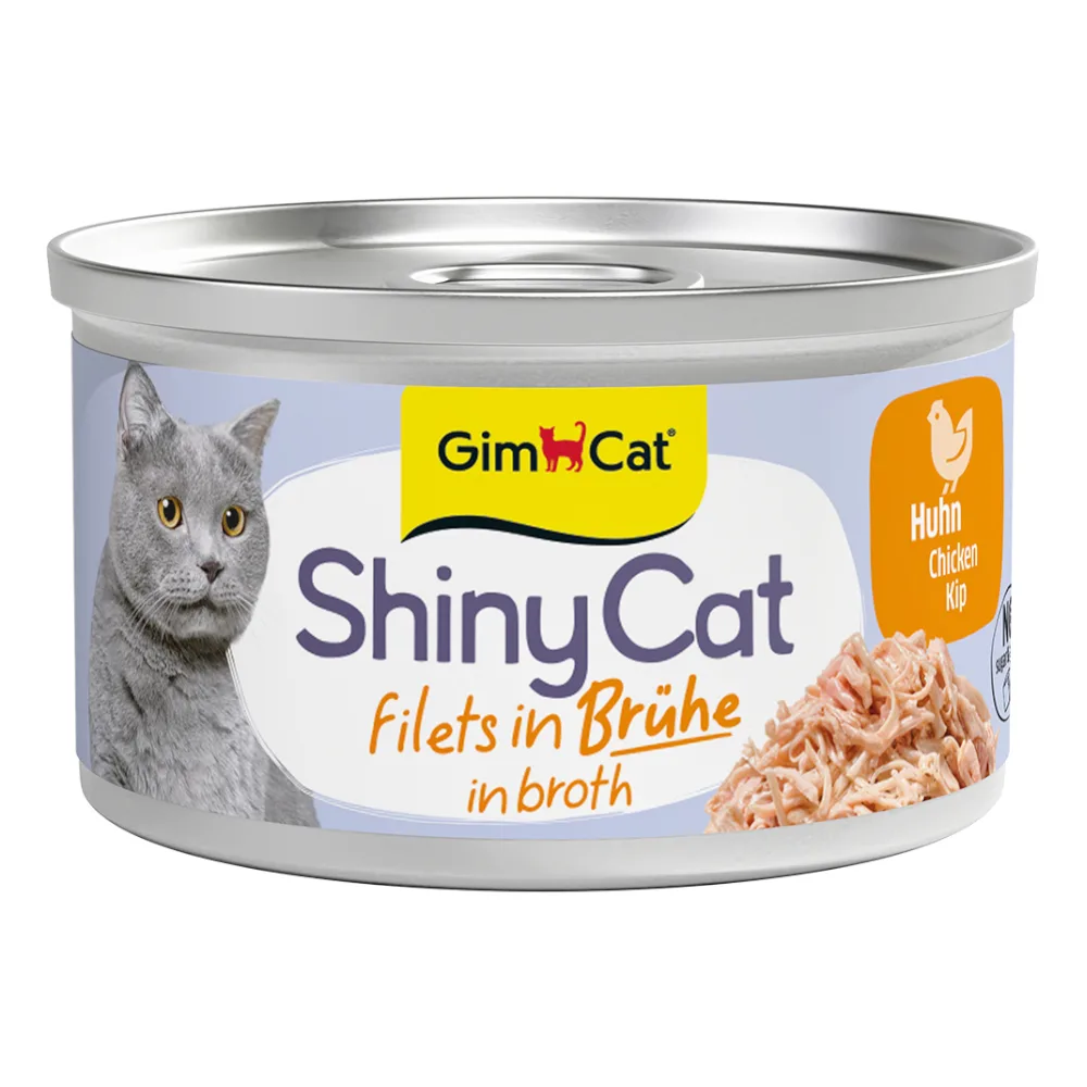 ShinyCat Kattenvoer 6 x 70 g - Kip by GimCat – product photo