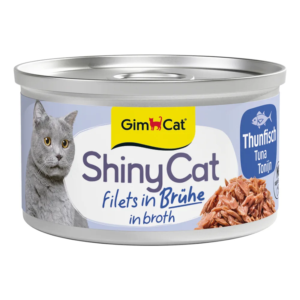 ShinyCat Kattenvoer 6 x 70 g - Tonijn by GimCat – product photo