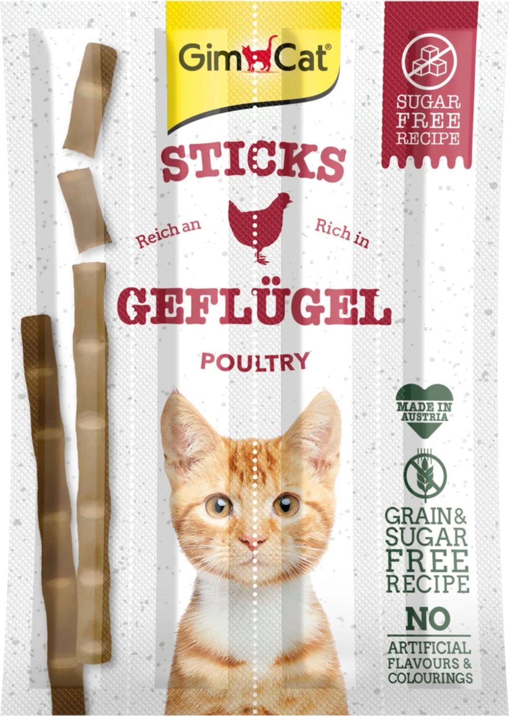 Sticks Geflügel 4 Stk. - 1 Pkg från GimCat – produktbild