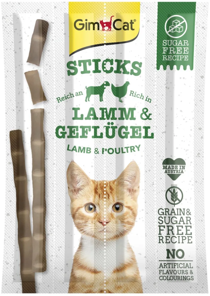 Sticks - Kattensnack - Lam Gevogelte 20 g 4 stuks by GimCat – product photo