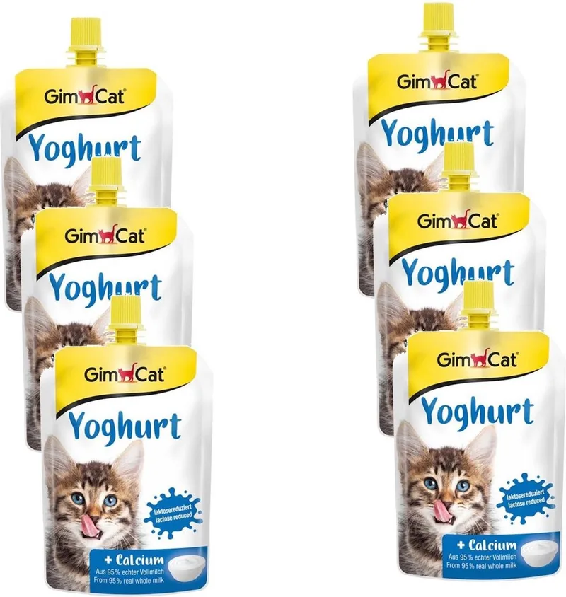 Yoghurt Voor Katten - Kattensnack - 6 x Melk 150 g de GimCat – photo produit