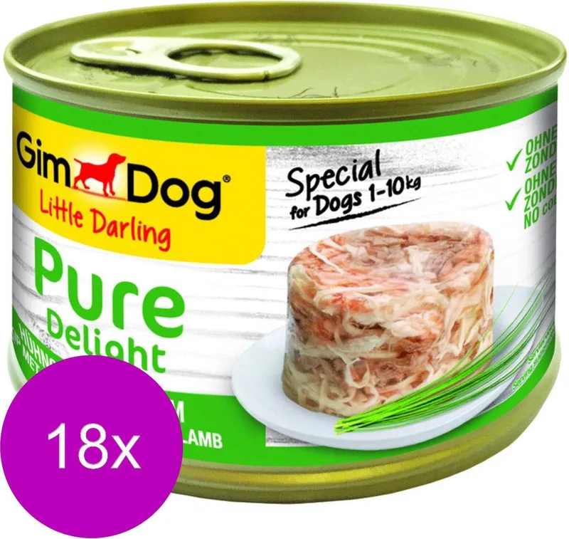 Little Darling Pure Delight 150 g - Hondenvoer - 18 x Kip&Lam de GimDog – photo produit