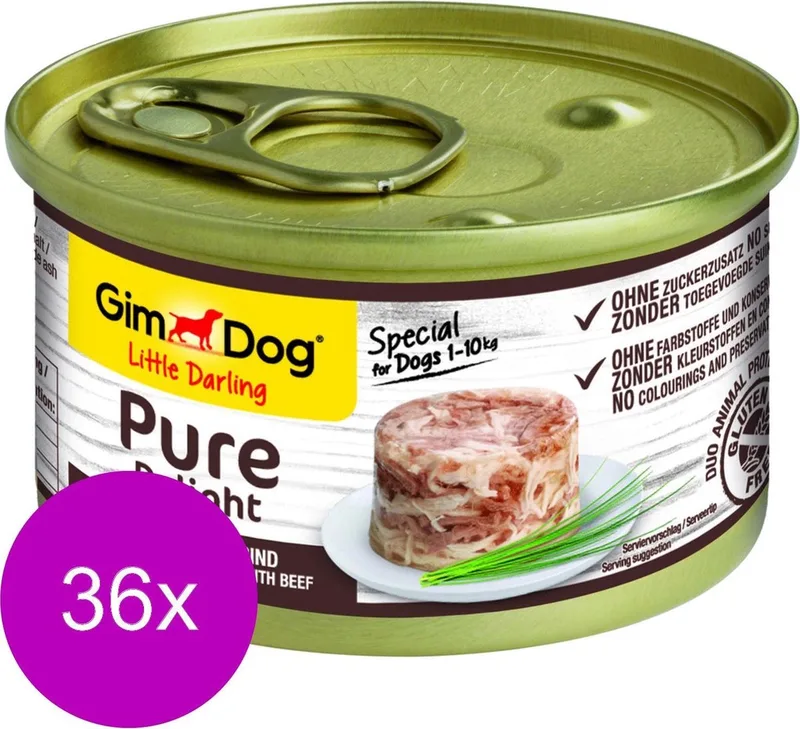 Little Darling Pure Delight 85 g - Hondenvoer - 36 x Kip&Rund by GimDog – product photo