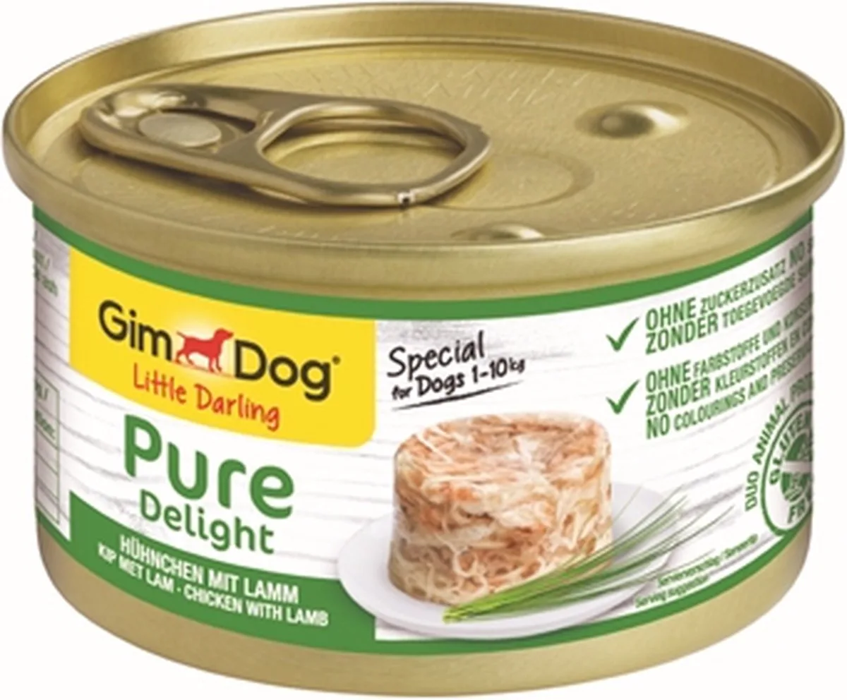 little darling pure delight kip / lam - 85 gr - 12 stuks by GimDog – product photo