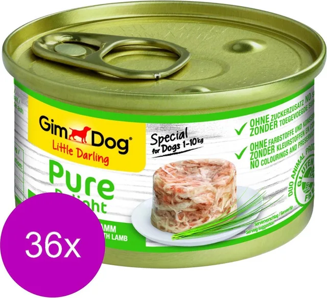 Little Darling Pure Delight - Kip&Lam - Hondenvoer - 36 x 85 g