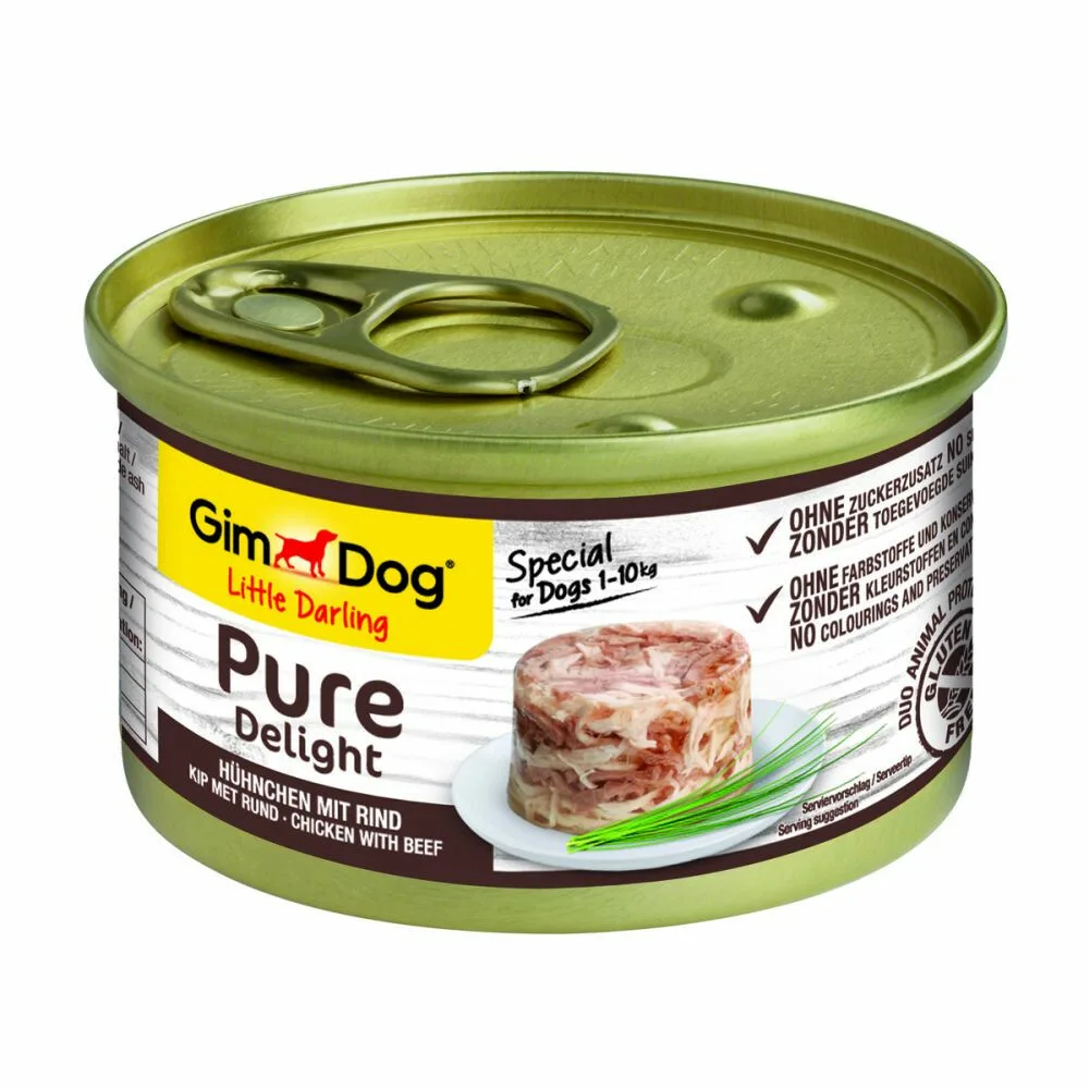 Little Darling Pure Delight Kip - Rund 85 gr van GimDog – productfoto