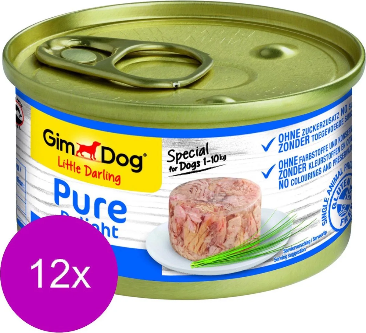 little darling pure delight tonijn - 12x85 gr fra GimDog – produktbillede