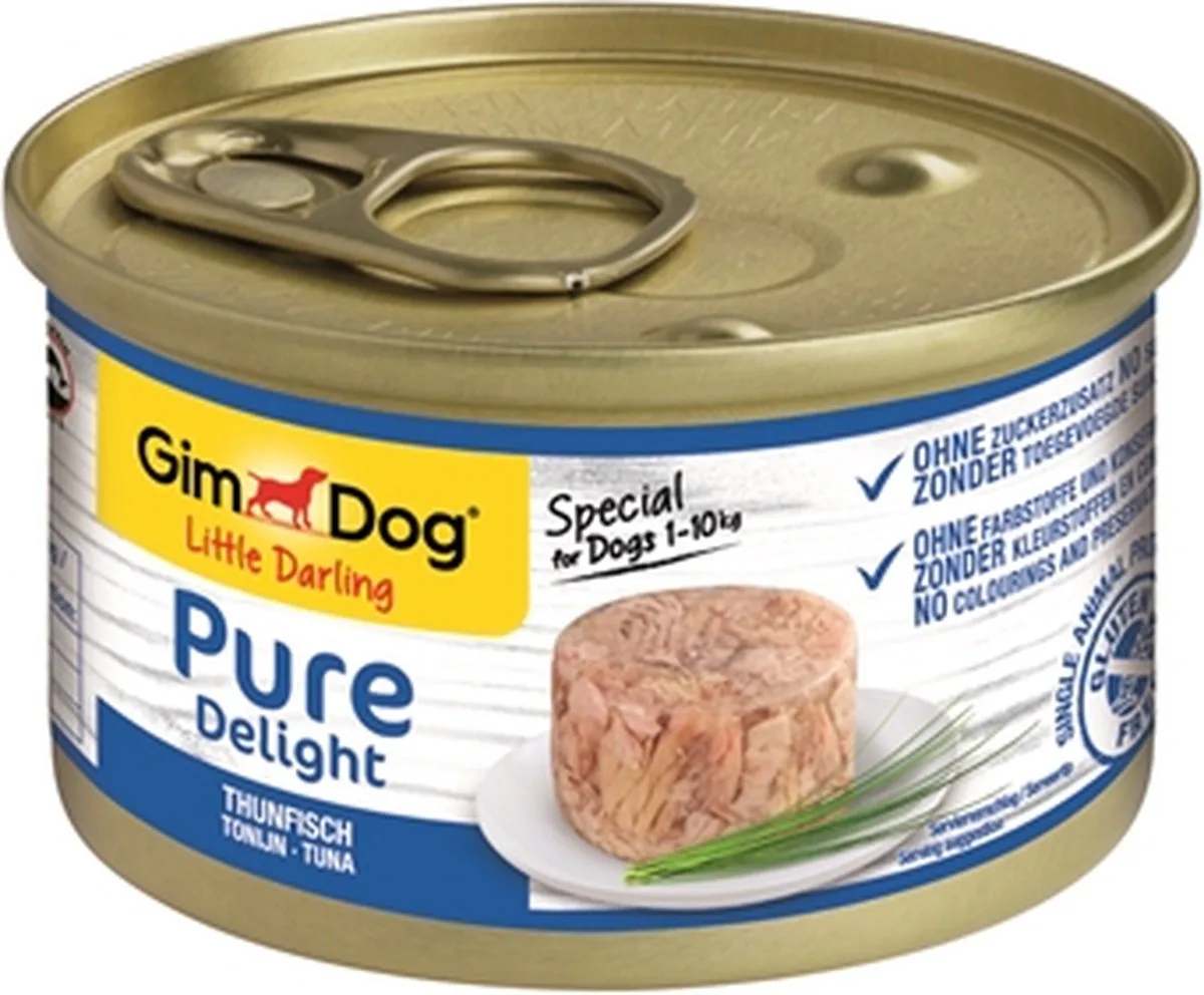little darling pure delight tonijn - 85 gr - 12 stuks de GimDog – photo produit