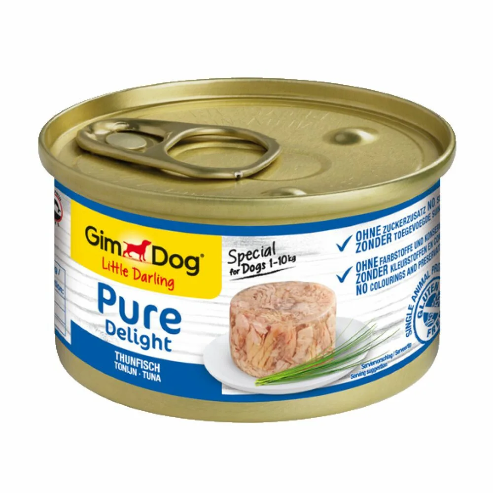 Little Darling Pure Delight Tonijn 85 gr van GimDog – productfoto