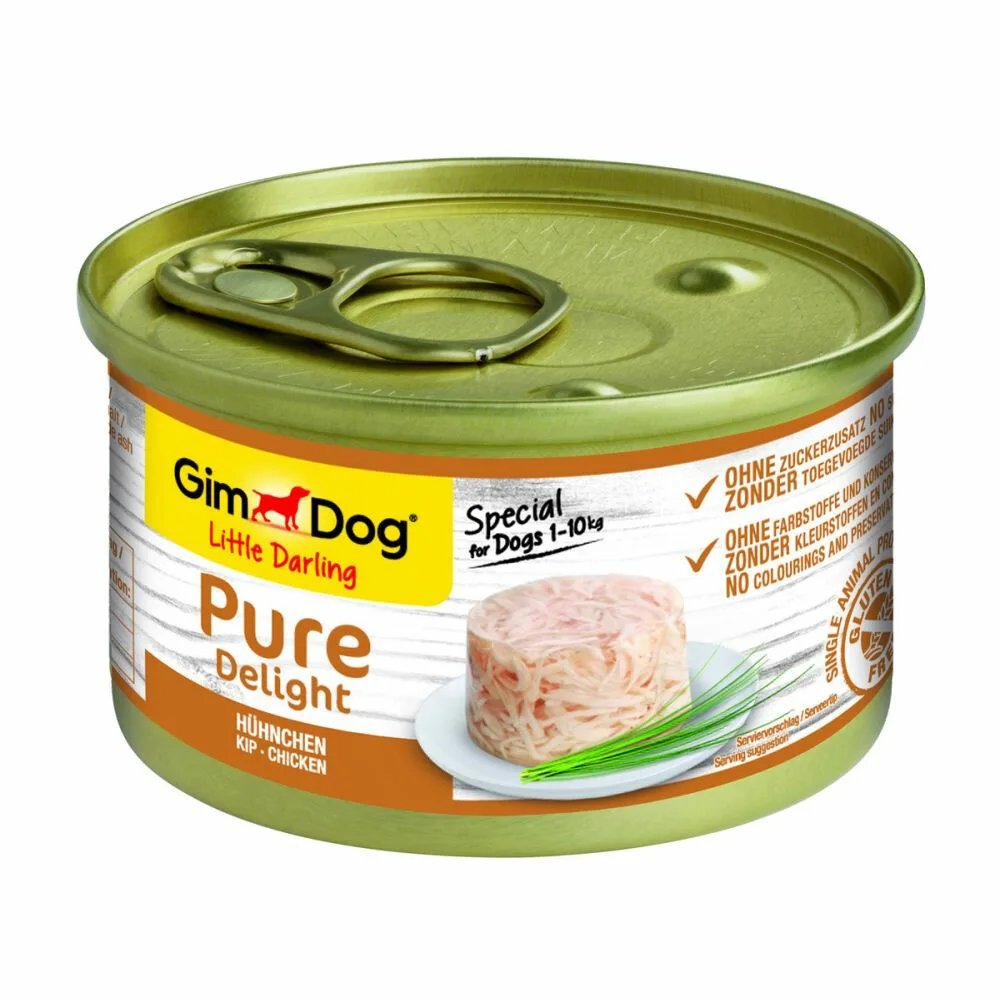 Pure Delight au poulet pour chiens 85 gr de GimDog – photo produit