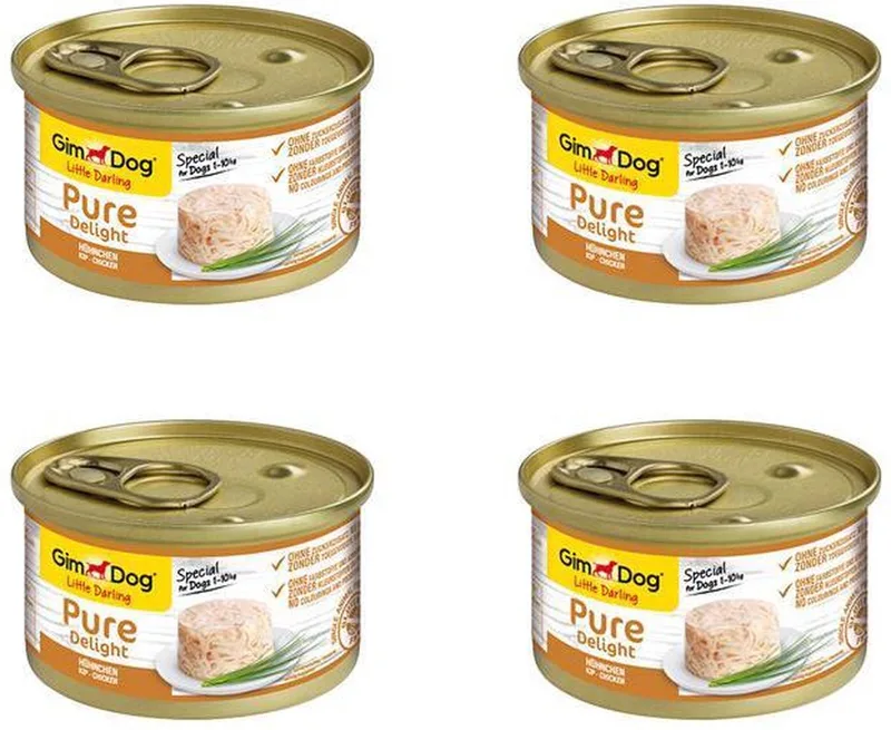 Pure Delight - Kip - Hondenvoer - 4 x 85 g by GimDog – product photo