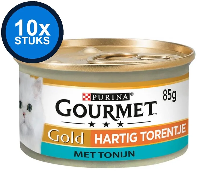 10x Gourmet - Gold Hartig Torentje Tonijn - Kattenvoer Natvoer - 85 g by Gourmet – product photo