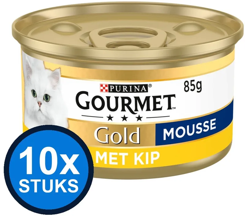 10x Gourmet - Gold Mousse Kip - Kattenvoer Natvoer - 85 g von Gourmet – Produktfoto