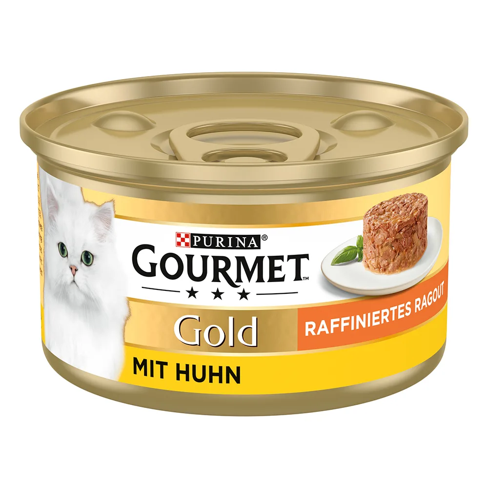 12 x 85 g Gourmet Kip Gold geraffineerde ragout kattenvoer by Gourmet – product photo