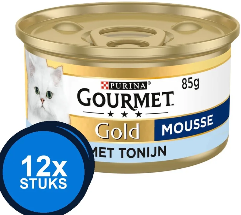 12x Gourmet - Gold Mousse Tonijn - Kattenvoer Natvoer - 85 g von Gourmet – Produktfoto
