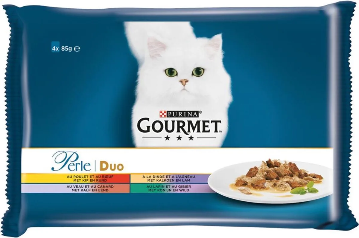 12x Gourmet Perle Mini Filets Duo van Vlees 4 x 85 gr van Gourmet – productfoto