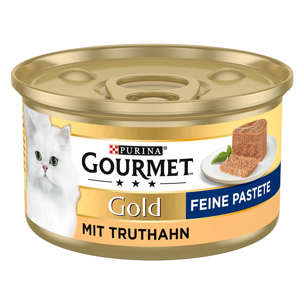 12x85g Gold Paté Kalkoen Gourmet Kattenvoer by Gourmet – product photo