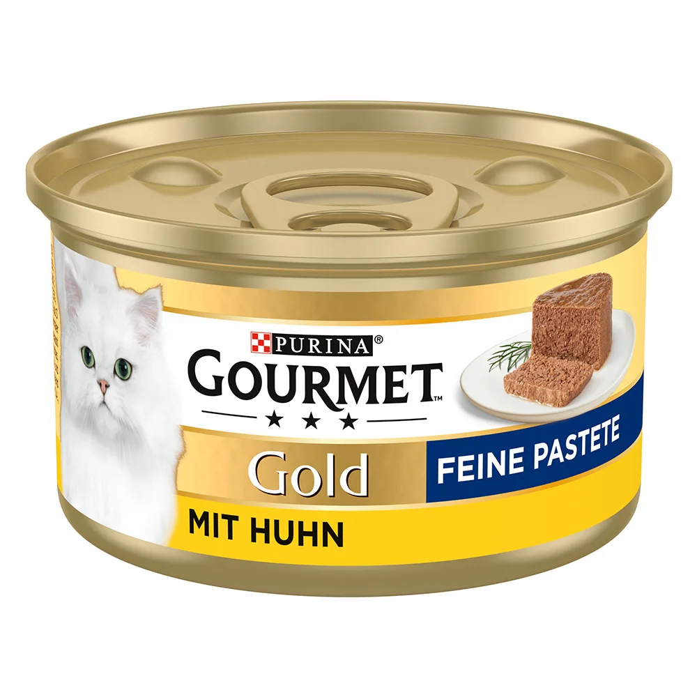 12x85g Gold Paté Kip Gourmet Kattenvoer van Gourmet – productfoto