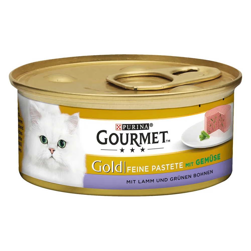 12x85g Gold Paté Lam & Sperziebonen Gourmet Kattenvoer by Gourmet – product photo
