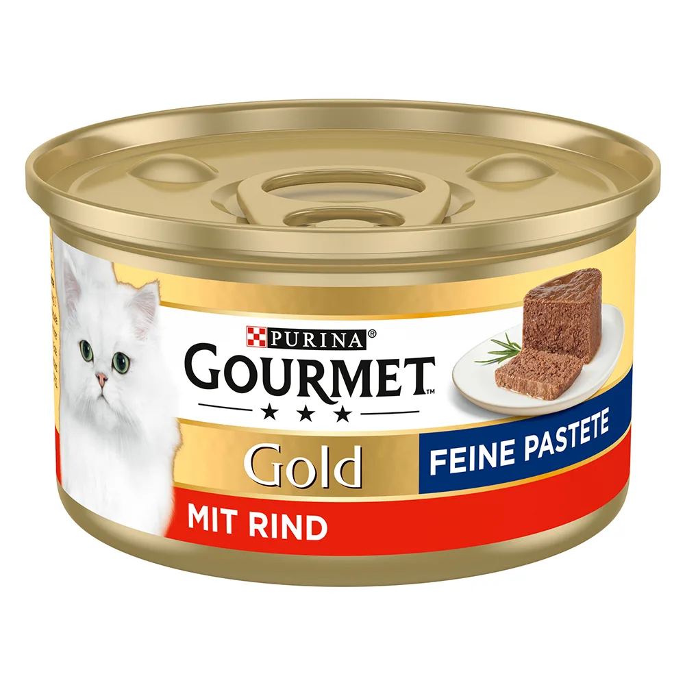 12x85g Gold Paté Rund Gourmet Kattenvoer van Gourmet – productfoto