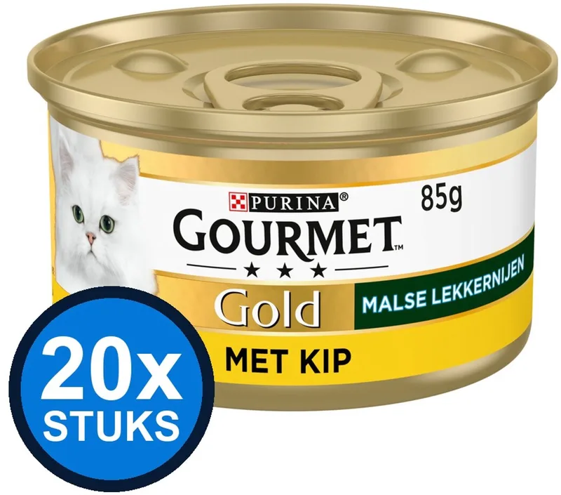 20x Gourmet - Gold Malse Lekkernijen Kip - Kattenvoer Natvoer - 85 g de Gourmet – photo produit