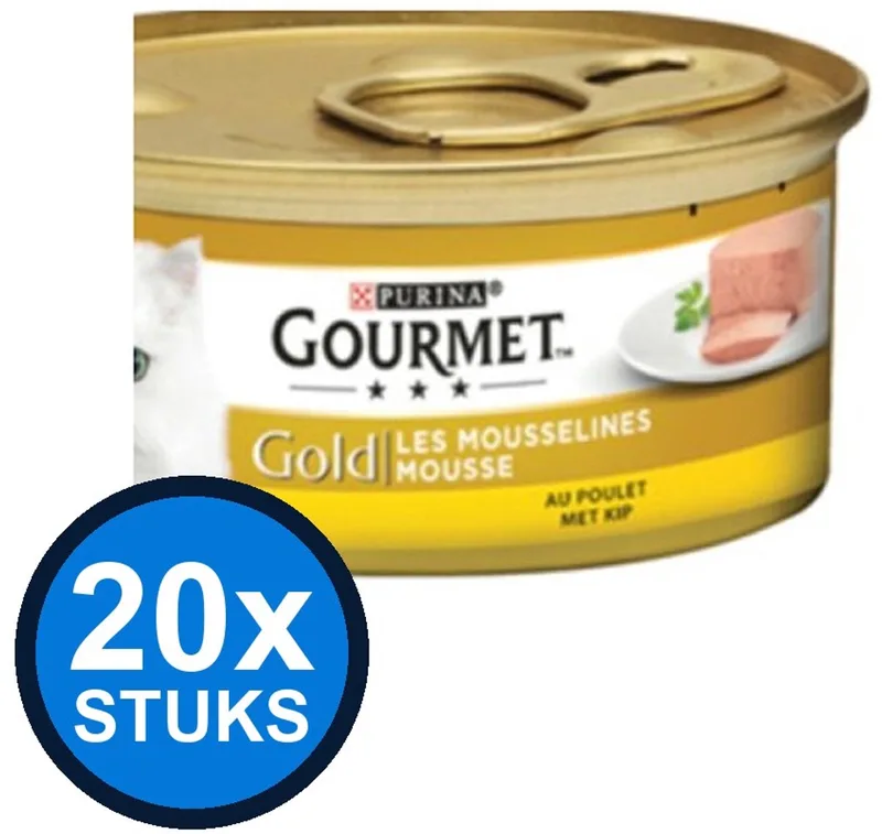 20x Gourmet - Gold Mousse Kip - Kattenvoer Natvoer - 85 g von Gourmet – Produktfoto
