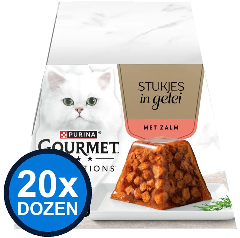 20x Gourmet - Revelations Zalm in Gelei - Kattenvoer Natvoer - 4x57g by Gourmet – product photo