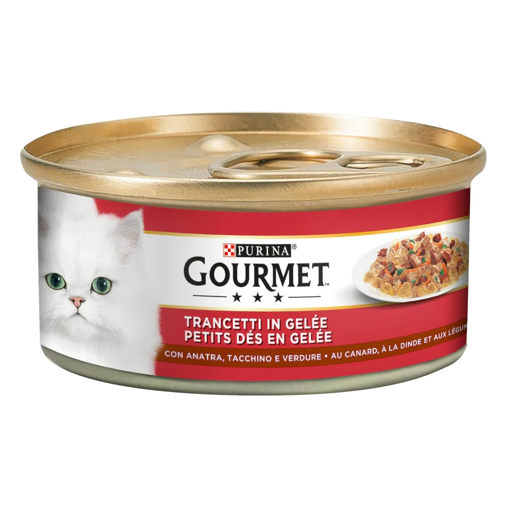 24 x 195g Eend & Kalkoen Gourmet natvoer voor katten by Gourmet – product photo
