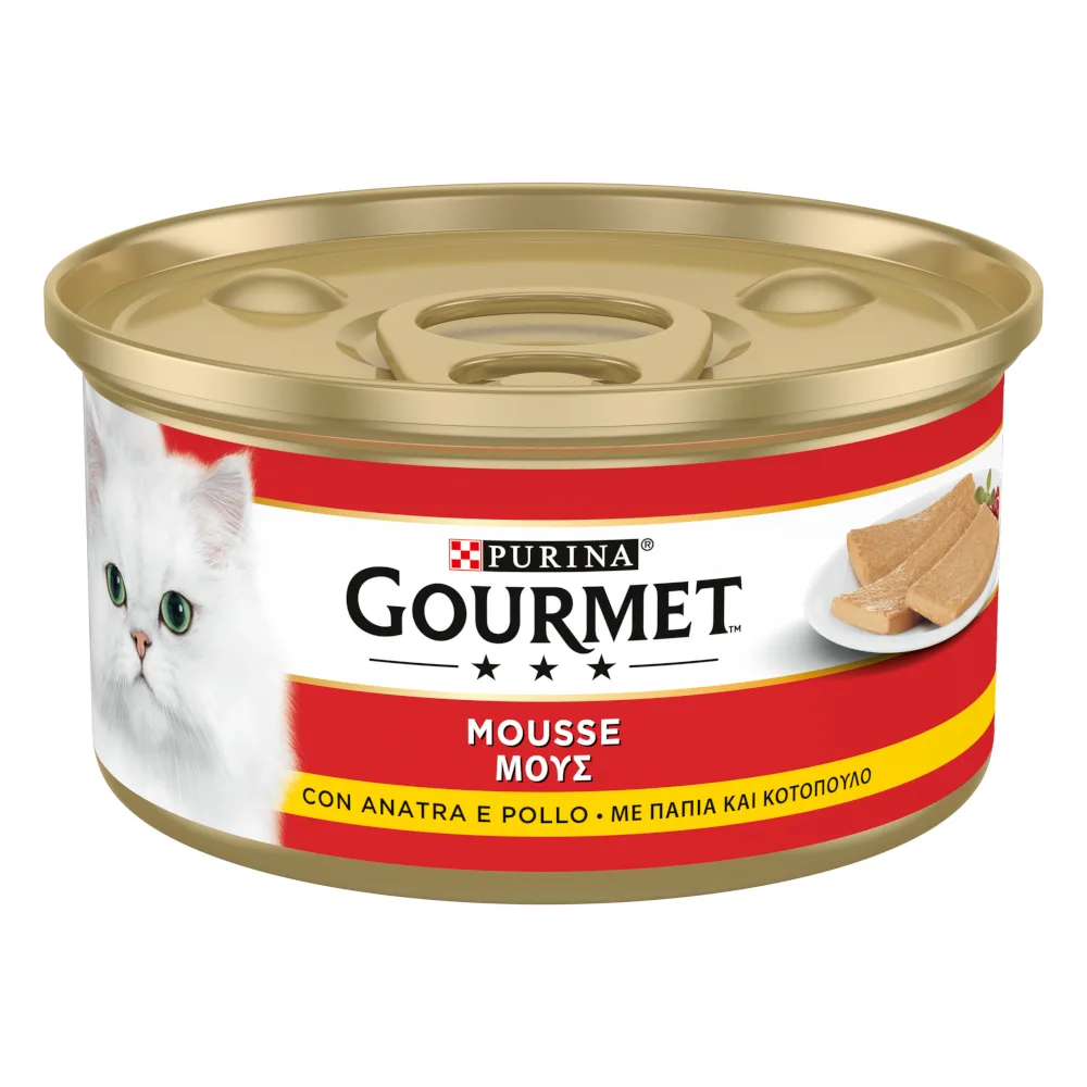 24 x 195g Gourmet natvoer voor katten met eend & Kip van Gourmet – productfoto
