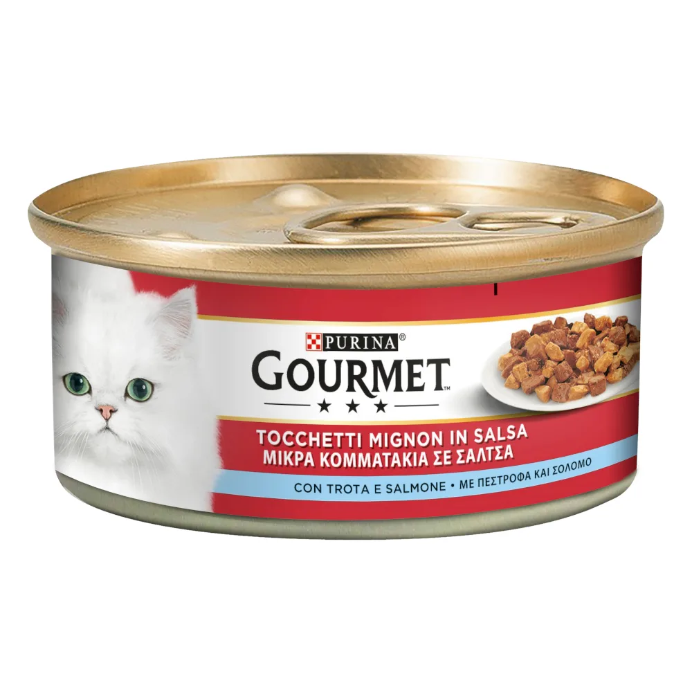 24 x 195g Gourmet natvoer voor katten met forel & Zalm by Gourmet – product photo