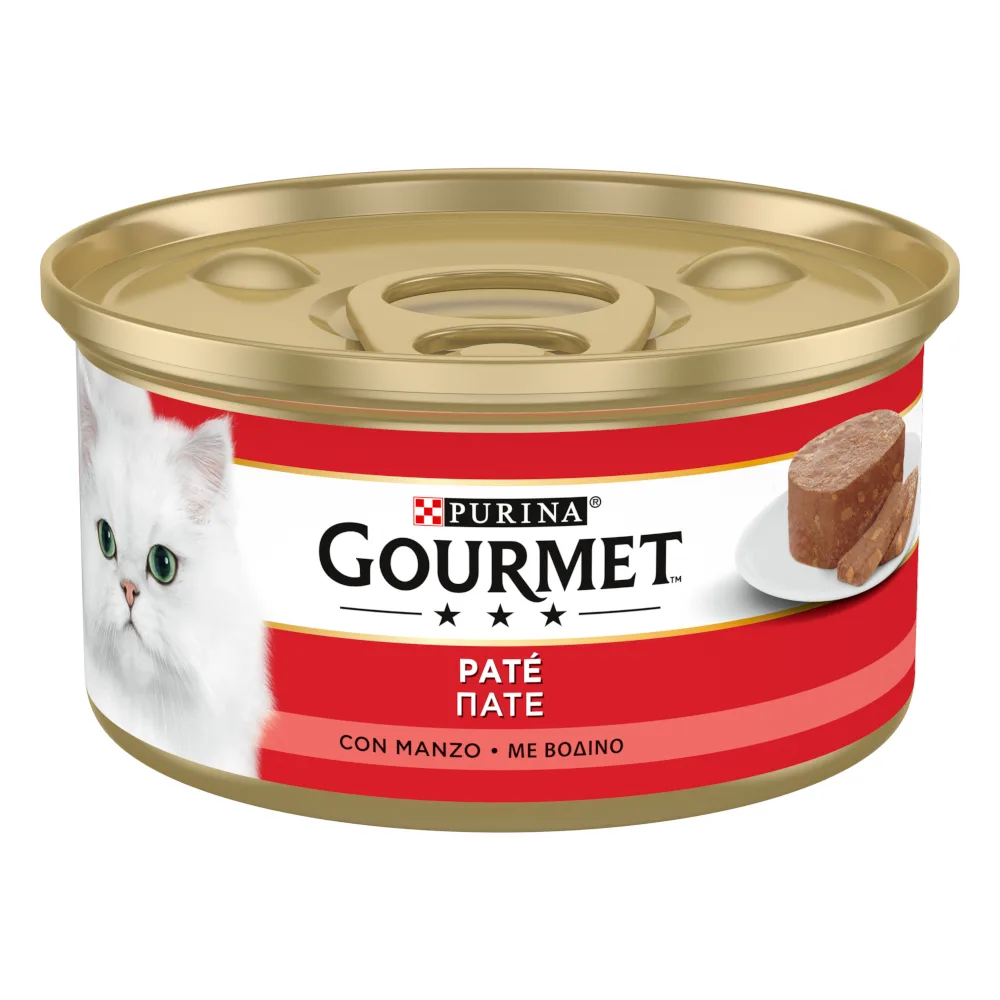 24 x 195g Gourmet natvoer voor katten met rundvlees van Gourmet – productfoto