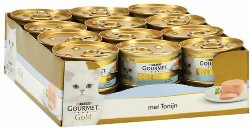 24x Gourmet Gold - Mousse Tonijn - Kattenvoer - 85g de Gourmet – photo produit