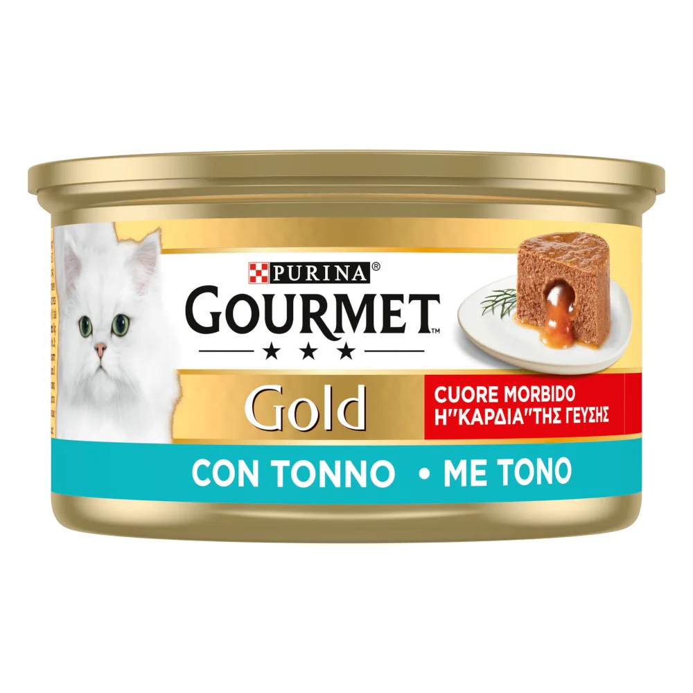 24x85g Gourmet Gold Smeltende Kern Tonijn Natvoer Kat de Gourmet – photo produit
