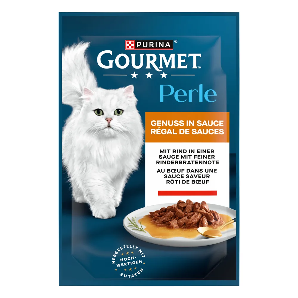 26x85g Rund in Saus Gourmet Perle Sauce Delight Kattenvoer by Gourmet – product photo