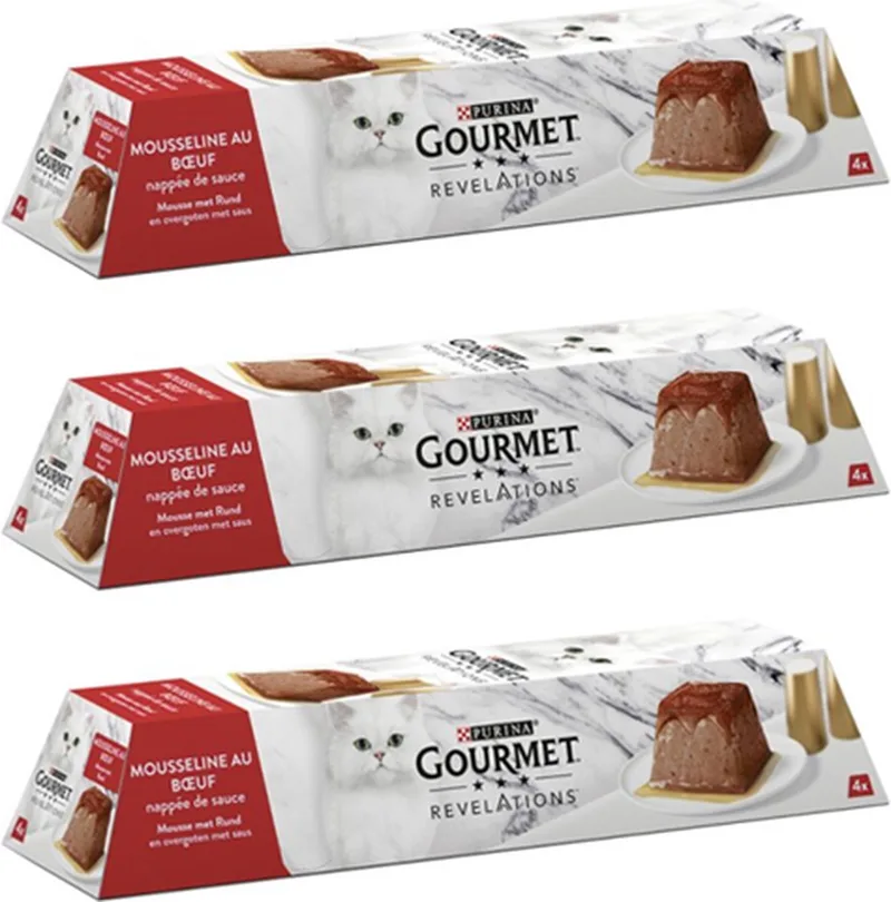 3x Gourmet - Revelations Mousse Rund - Kattenvoer Natvoer - 4x57g by Gourmet – product photo