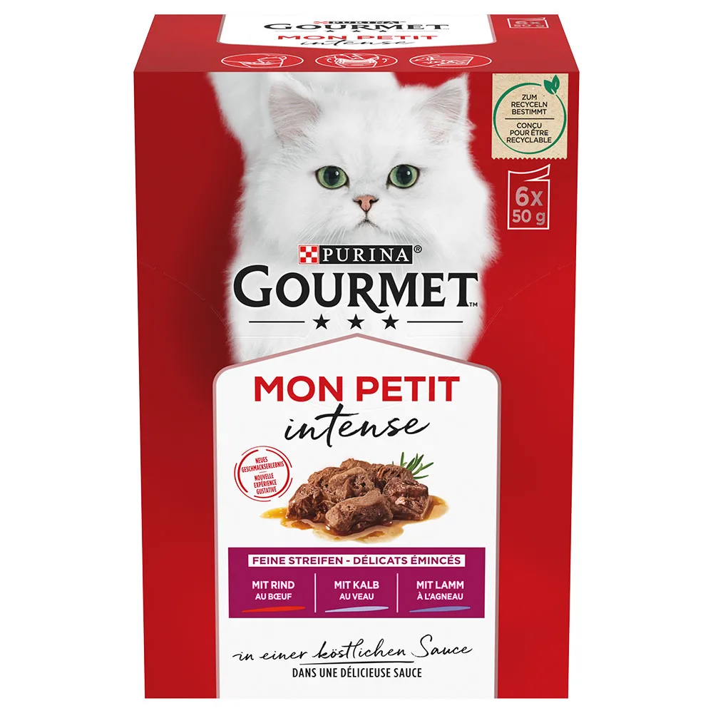 6x50g met Vlees Gourmet Mon Petit Kattenvoer by Gourmet – product photo