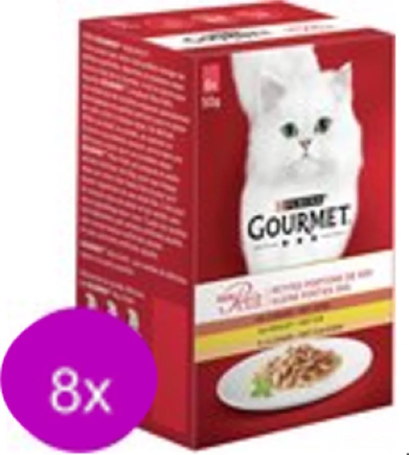 8x Gourmet Mon Petit - Gevogelte - Kattenvoer - 6x50g von Gourmet – Produktfoto