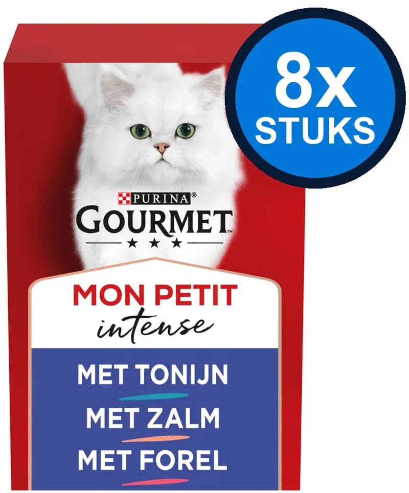 8x Gourmet - Mon Petit Vis - Kattenvoer Natvoer - 6x50g by Gourmet – product photo