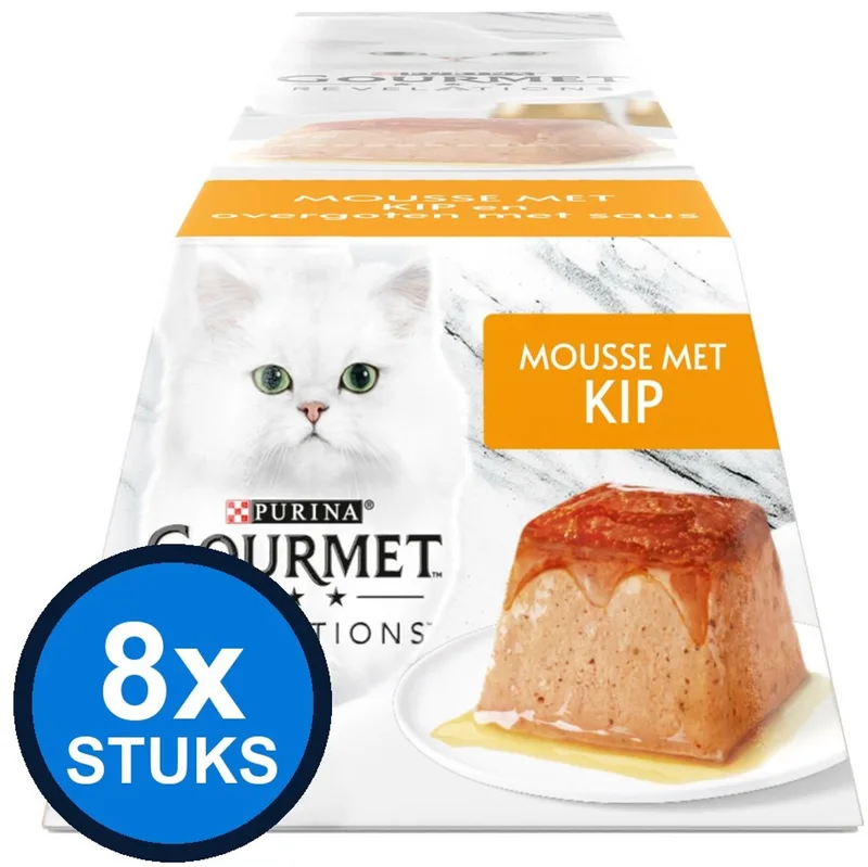 8x Gourmet - Revelations Mousse Kip - Kattenvoer Natvoer - 4x57g de Gourmet – photo produit