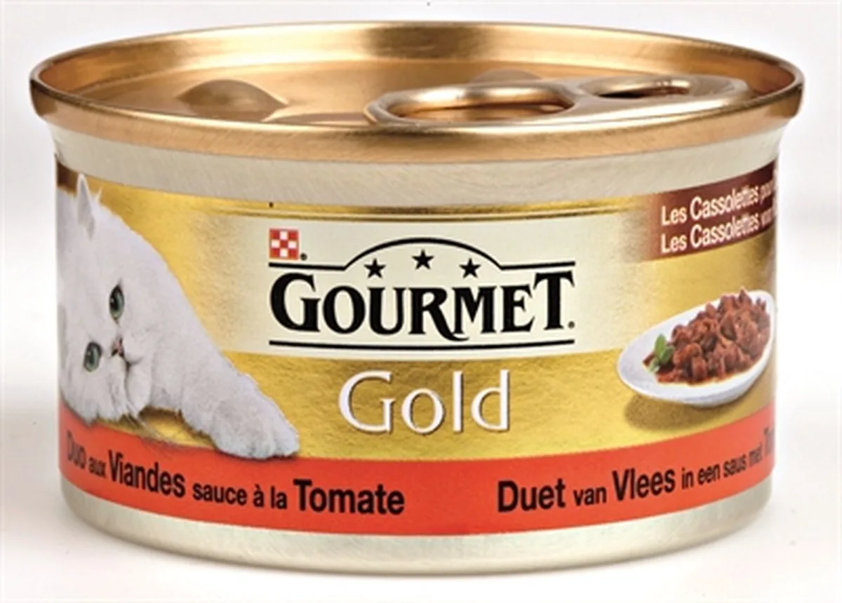gold cassolettes duet van vlees in saus met tomaten (24X85 GR) de Gourmet – photo produit