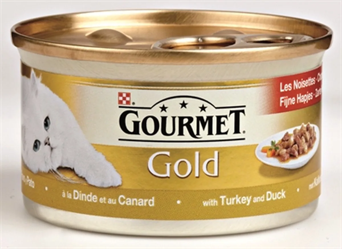 gold fijne hapjes kalkoen / eend (24X85 GR) från Gourmet – produktbild