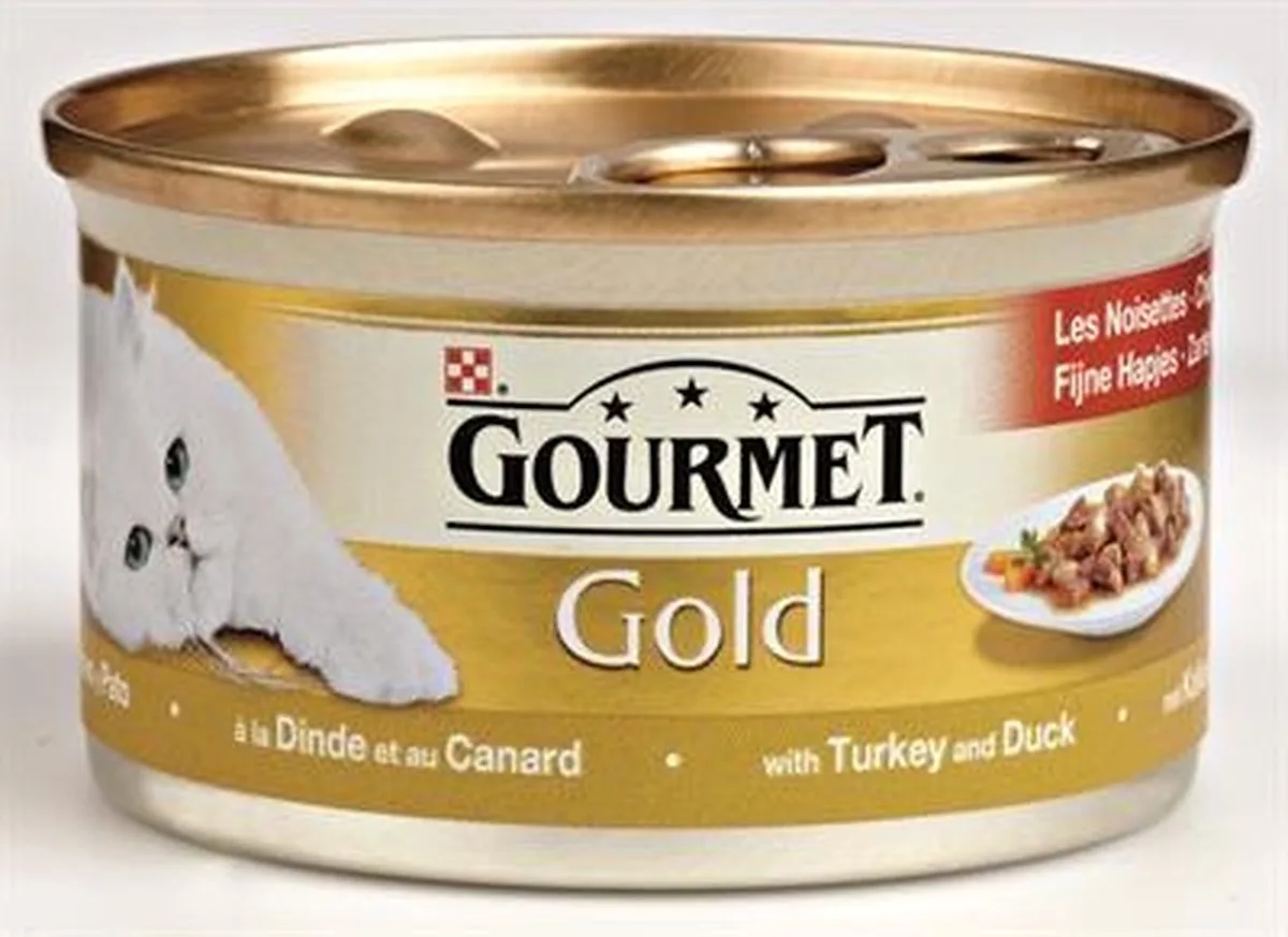gold fijne hapjes kalkoen / eend - 85 gr - 24 stuks från Gourmet – produktbild