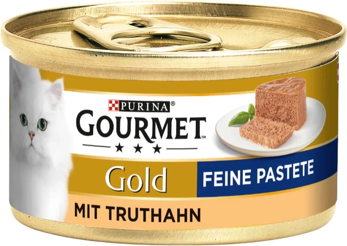 Gold Fijne Paté 12 x 85 g Kalkoen van Gourmet – productfoto