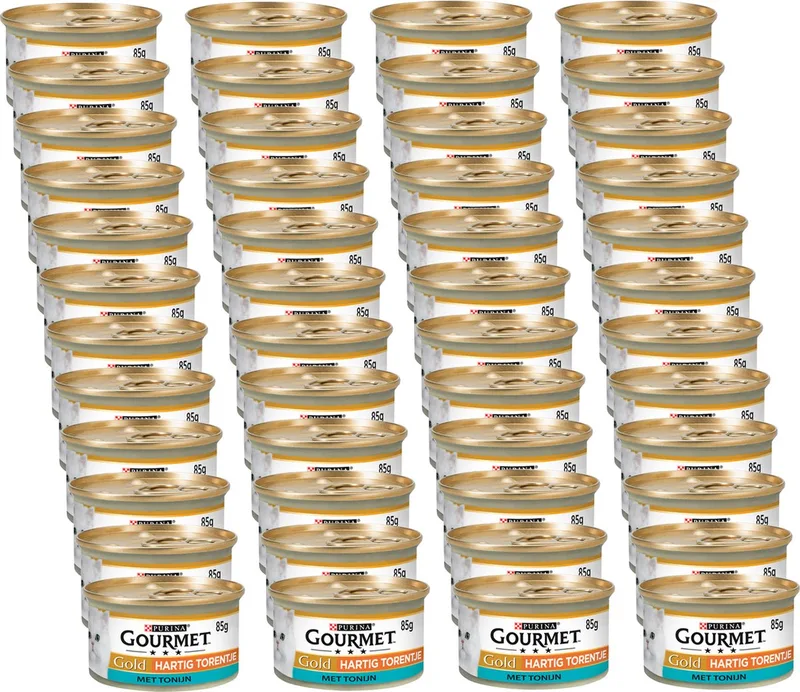 Gold Hartig Torentje 85 g - Kattenvoer - 48 x Tonijn de Gourmet – photo produit