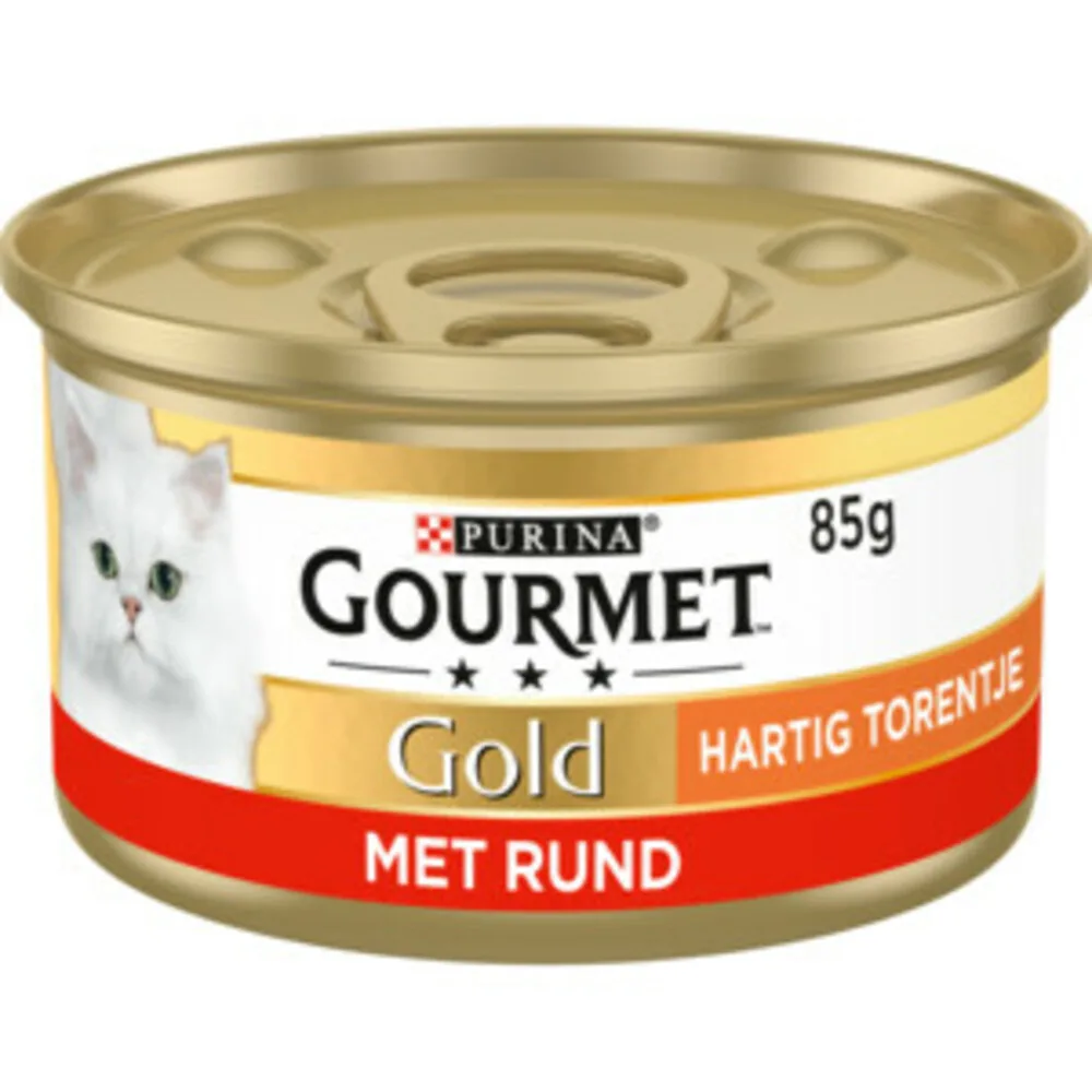 Gold Kattenvoer Nat Hartig Torentje Rund 85 gr de Gourmet – photo produit