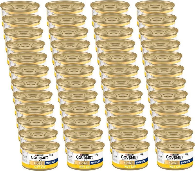 Gold Mousse 85 g - Kattenvoer - 48 x Kip de Gourmet – photo produit