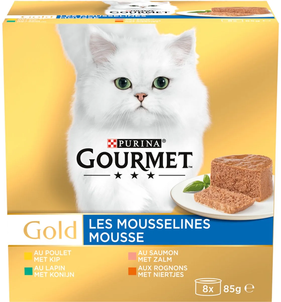 Gold Mousse - Kalkoen - 48 x 85 gram fra Gourmet – produktbillede