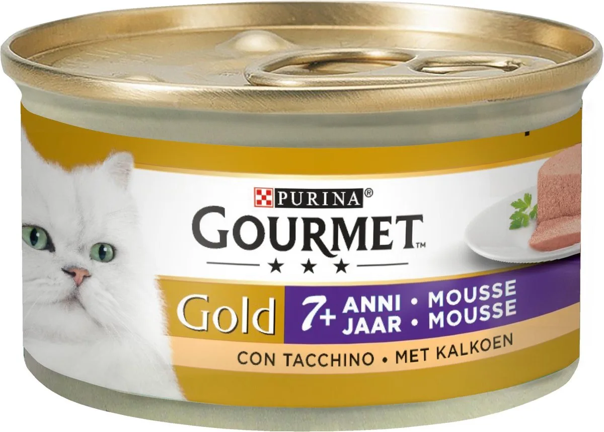 Gold Senior Mousse - Kalkoen - 24 x 85 g de Gourmet – photo produit