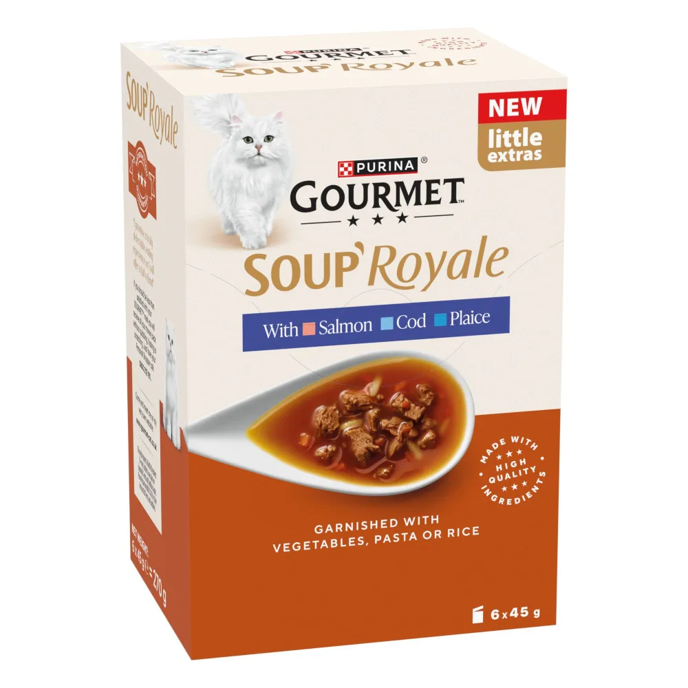 Megapack 24x45g Gourmet Soup Royale Visselectie nat kattenvoer by Gourmet – product photo
